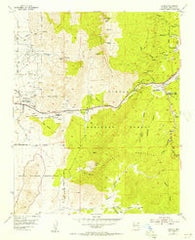 Tijeras New Mexico Historical topographic map, 1:24000 scale, 7.5 X 7.5 Minute, Year 1954