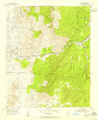 Tijeras New Mexico Historical topographic map, 1:24000 scale, 7.5 X 7.5 Minute, Year 1954