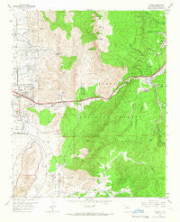 Tijeras New Mexico Historical topographic map, 1:24000 scale, 7.5 X 7.5 Minute, Year 1961