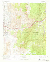Tijeras New Mexico Historical topographic map, 1:24000 scale, 7.5 X 7.5 Minute, Year 1961