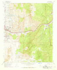 Tijeras New Mexico Historical topographic map, 1:24000 scale, 7.5 X 7.5 Minute, Year 1961