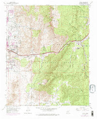 Tijeras New Mexico Historical topographic map, 1:24000 scale, 7.5 X 7.5 Minute, Year 1961