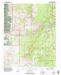 Tijeras New Mexico Historical topographic map, 1:24000 scale, 7.5 X 7.5 Minute, Year 1990
