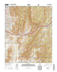 Tijeras New Mexico Historical topographic map, 1:24000 scale, 7.5 X 7.5 Minute, Year 2013