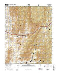 Tijeras New Mexico Current topographic map, 1:24000 scale, 7.5 X 7.5 Minute, Year 2017