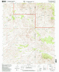 Tillie Hall Peak New Mexico Historical topographic map, 1:24000 scale, 7.5 X 7.5 Minute, Year 1997