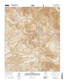 Tillie Hall Peak New Mexico Current topographic map, 1:24000 scale, 7.5 X 7.5 Minute, Year 2017