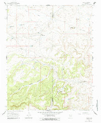 Tinian New Mexico Historical topographic map, 1:24000 scale, 7.5 X 7.5 Minute, Year 1961