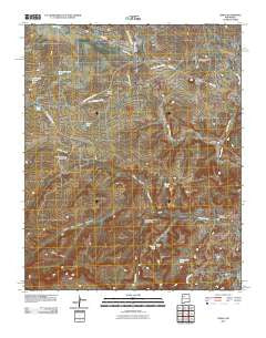 Tinian New Mexico Historical topographic map, 1:24000 scale, 7.5 X 7.5 Minute, Year 2010
