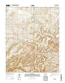 Tinian New Mexico Historical topographic map, 1:24000 scale, 7.5 X 7.5 Minute, Year 2013