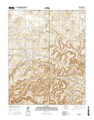 Tinian New Mexico Current topographic map, 1:24000 scale, 7.5 X 7.5 Minute, Year 2017