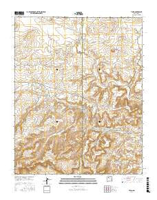 Tinian New Mexico Current topographic map, 1:24000 scale, 7.5 X 7.5 Minute, Year 2017