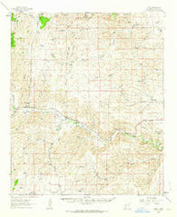 Tinnie New Mexico Historical topographic map, 1:62500 scale, 15 X 15 Minute, Year 1961