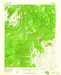 Tohatchi New Mexico Historical topographic map, 1:62500 scale, 15 X 15 Minute, Year 1955