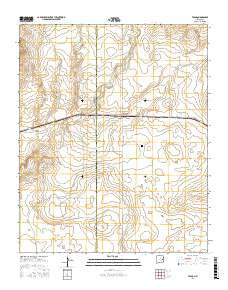 Tolar New Mexico Current topographic map, 1:24000 scale, 7.5 X 7.5 Minute, Year 2017