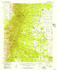 Torreon New Mexico Historical topographic map, 1:62500 scale, 15 X 15 Minute, Year 1954
