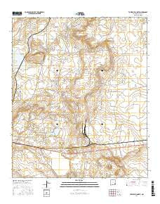 Tower Hill North New Mexico Current topographic map, 1:24000 scale, 7.5 X 7.5 Minute, Year 2017