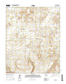Toyee New Mexico Current topographic map, 1:24000 scale, 7.5 X 7.5 Minute, Year 2017