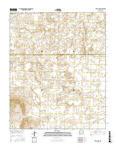 Trail Lake New Mexico Current topographic map, 1:24000 scale, 7.5 X 7.5 Minute, Year 2017