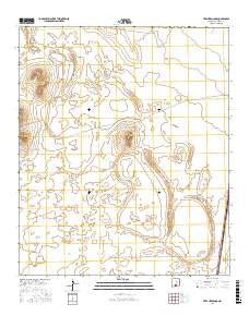Tres Hermanos New Mexico Current topographic map, 1:24000 scale, 7.5 X 7.5 Minute, Year 2017