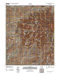 Tres Hermanos Peak New Mexico Historical topographic map, 1:24000 scale, 7.5 X 7.5 Minute, Year 2010