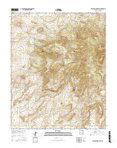 Tres Hermanos Peak New Mexico Current topographic map, 1:24000 scale, 7.5 X 7.5 Minute, Year 2017