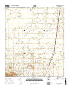 Tres Hermanos SE New Mexico Current topographic map, 1:24000 scale, 7.5 X 7.5 Minute, Year 2017