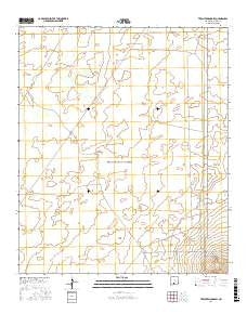 Tres Hermanos SW New Mexico Current topographic map, 1:24000 scale, 7.5 X 7.5 Minute, Year 2017