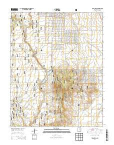 Tres Orejas New Mexico Current topographic map, 1:24000 scale, 7.5 X 7.5 Minute, Year 2013