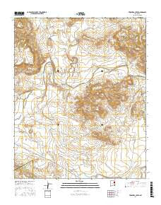 Trinchera Creek New Mexico Current topographic map, 1:24000 scale, 7.5 X 7.5 Minute, Year 2017