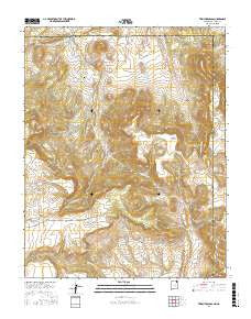 Trinchera Pass New Mexico Current topographic map, 1:24000 scale, 7.5 X 7.5 Minute, Year 2017