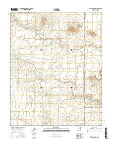 Tripod Mountain New Mexico Current topographic map, 1:24000 scale, 7.5 X 7.5 Minute, Year 2017