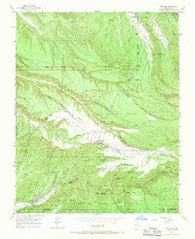 Truchas New Mexico Historical topographic map, 1:24000 scale, 7.5 X 7.5 Minute, Year 1953