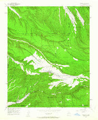 Truchas New Mexico Historical topographic map, 1:24000 scale, 7.5 X 7.5 Minute, Year 1953