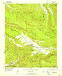 Truchas New Mexico Historical topographic map, 1:24000 scale, 7.5 X 7.5 Minute, Year 1953