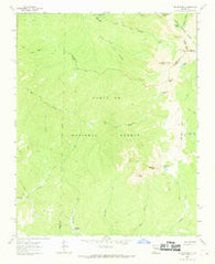 Truchas Peak New Mexico Historical topographic map, 1:24000 scale, 7.5 X 7.5 Minute, Year 1963