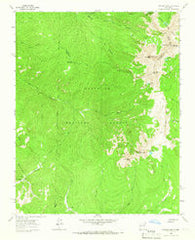 Truchas Peak New Mexico Historical topographic map, 1:24000 scale, 7.5 X 7.5 Minute, Year 1963