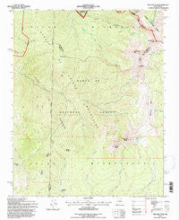 Truchas Peak New Mexico Historical topographic map, 1:24000 scale, 7.5 X 7.5 Minute, Year 1995