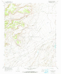 Tsin-nas-kid New Mexico Historical topographic map, 1:24000 scale, 7.5 X 7.5 Minute, Year 1966