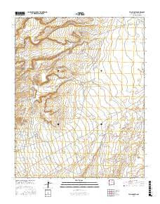 Tsin-nas-kid New Mexico Current topographic map, 1:24000 scale, 7.5 X 7.5 Minute, Year 2017