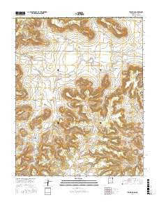 Tub Spring New Mexico Current topographic map, 1:24000 scale, 7.5 X 7.5 Minute, Year 2017