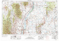 Tucson Spring New Mexico Historical topographic map, 1:250000 scale, 1 X 2 Degree, Year 1954