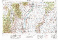 Tucson Spring New Mexico Historical topographic map, 1:250000 scale, 1 X 2 Degree, Year 1954