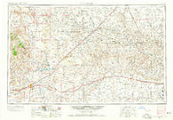 Tucumcari New Mexico Historical topographic map, 1:250000 scale, 1 X 2 Degree, Year 1954