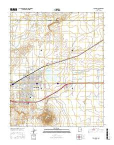 Tucumcari New Mexico Current topographic map, 1:24000 scale, 7.5 X 7.5 Minute, Year 2017