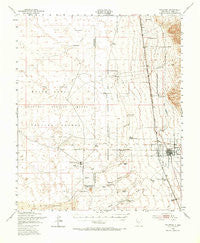 Tularosa New Mexico Historical topographic map, 1:62500 scale, 15 X 15 Minute, Year 1948
