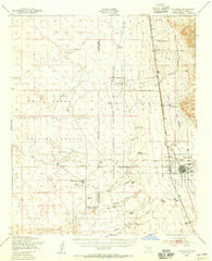 Tularosa New Mexico Historical topographic map, 1:62500 scale, 15 X 15 Minute, Year 1948