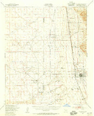 Tularosa New Mexico Historical topographic map, 1:62500 scale, 15 X 15 Minute, Year 1948