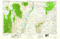 Tularosa New Mexico Historical topographic map, 1:250000 scale, 1 X 2 Degree, Year 1954