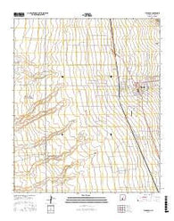 Tularosa New Mexico Current topographic map, 1:24000 scale, 7.5 X 7.5 Minute, Year 2017